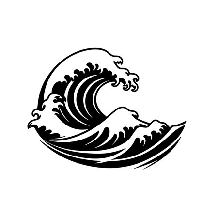 Dynamic Wave logo vector illustration. Dynamic Wave vector Icon and Sign.のイラスト素材