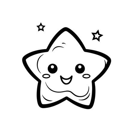 Glowing Star logo vector illustration. Glowing Star vector Icon and Sign.のイラスト素材