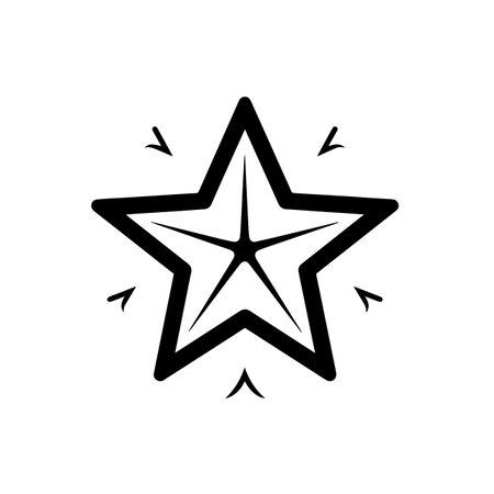 Glowing Star logo vector illustration. Glowing Star vector Icon and Sign.のイラスト素材