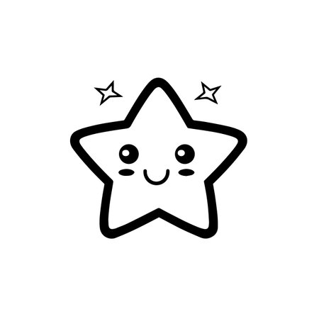 Glowing Star logo vector illustration. Glowing Star vector Icon and Sign.のイラスト素材