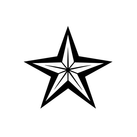 Glowing Star logo vector illustration. Glowing Star vector Icon and Sign.のイラスト素材
