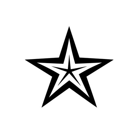 Glowing Star logo vector illustration. Glowing Star vector Icon and Sign.のイラスト素材