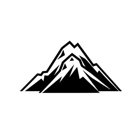 Mountain Peak logo vector illustration. Mountain Peak vector Icon and Sign.のイラスト素材