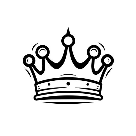Royal Crown logo vector illustration. Royal Crown vector Icon and Sign.のイラスト素材