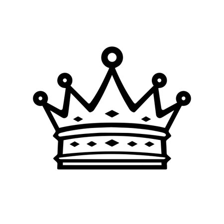 Royal Crown logo vector illustration. Royal Crown vector Icon and Sign.のイラスト素材