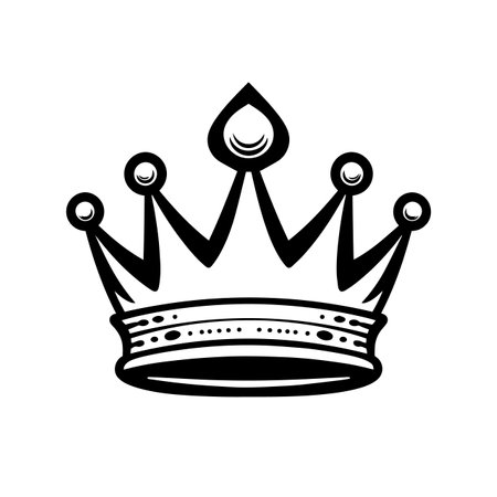 Royal Crown logo vector illustration. Royal Crown vector Icon and Sign.のイラスト素材