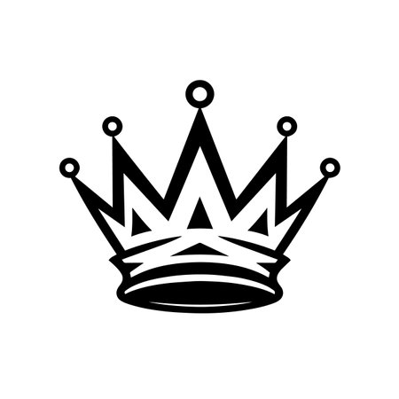 Royal Crown logo vector illustration. Royal Crown vector Icon and Sign.のイラスト素材