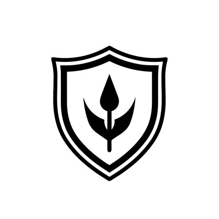 Secure Shield logo vector illustration. Secure Shield vector Icon and Sign.のイラスト素材