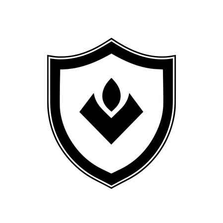 Secure Shield logo vector illustration. Secure Shield vector Icon and Sign.のイラスト素材
