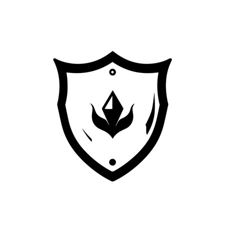 Secure Shield logo vector illustration. Secure Shield vector Icon and Sign.のイラスト素材