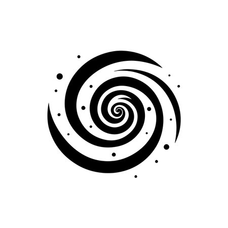 Spiral Galaxy logo vector illustration. Spiral Galaxy vector Icon and Sign.のイラスト素材