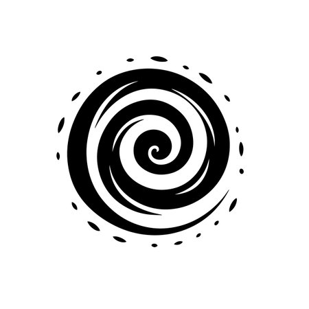Spiral Galaxy logo vector illustration. Spiral Galaxy vector Icon and Sign.のイラスト素材
