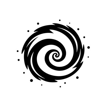 Spiral Galaxy logo vector illustration. Spiral Galaxy vector Icon and Sign.のイラスト素材