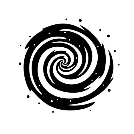 Spiral Galaxy logo vector illustration. Spiral Galaxy vector Icon and Sign.のイラスト素材