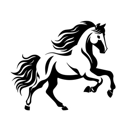 Swift Horse logo vector illustration. Swift Horse vector Icon and Sign.のイラスト素材
