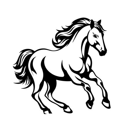 Swift Horse logo vector illustration. Swift Horse vector Icon and Sign.のイラスト素材