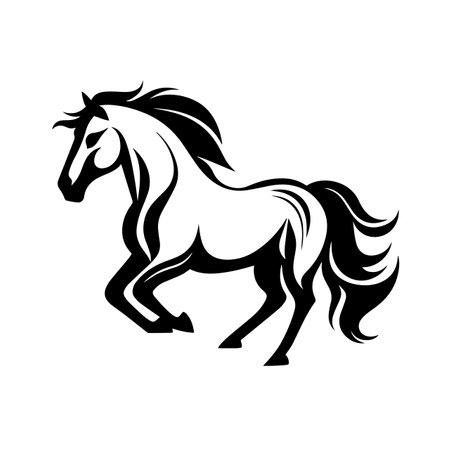 Swift Horse logo vector illustration. Swift Horse vector Icon and Sign.のイラスト素材