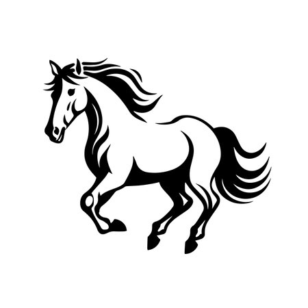 Swift Horse logo vector illustration. Swift Horse vector Icon and Sign.のイラスト素材
