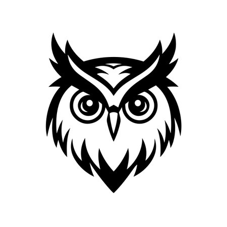 Wise Owl logo vector illustration. Wise Owl vector Icon and Sign.のイラスト素材