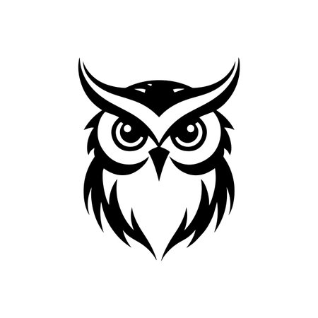 Wise Owl logo vector illustration. Wise Owl vector Icon and Sign.のイラスト素材