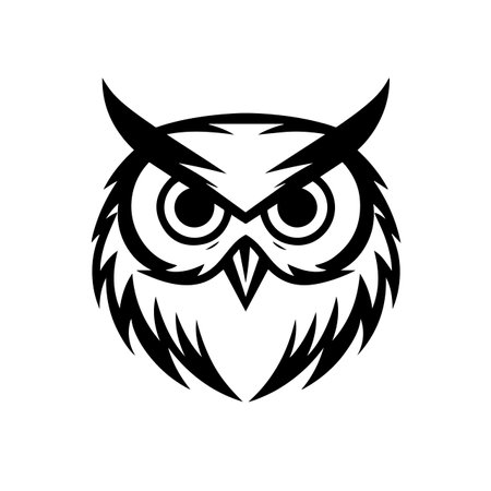 Wise Owl logo vector illustration. Wise Owl vector Icon and Sign.のイラスト素材
