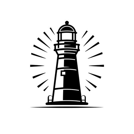 Beaming Beacon logo vector illustration. Beaming Beacon vector Icon and Sign.のイラスト素材