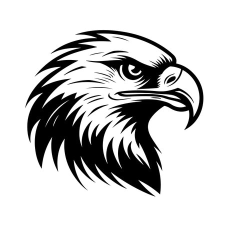 Eagle logo vector illustration. Eagle vector Icon and Sign.のイラスト素材
