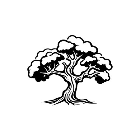 Enchanted Elm logo vector illustration. Enchanted Elm vector Icon and Sign.のイラスト素材