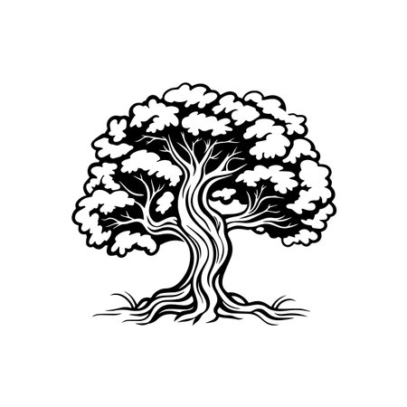 Enchanted Elm logo vector illustration. Enchanted Elm vector Icon and Sign.のイラスト素材