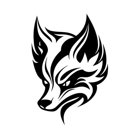 Fiery Fox logo vector illustration. Fiery Fox vector Icon and Sign.のイラスト素材