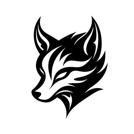 Fiery Fox logo vector illustration. Fiery Fox vector Icon and Sign.のイラスト素材