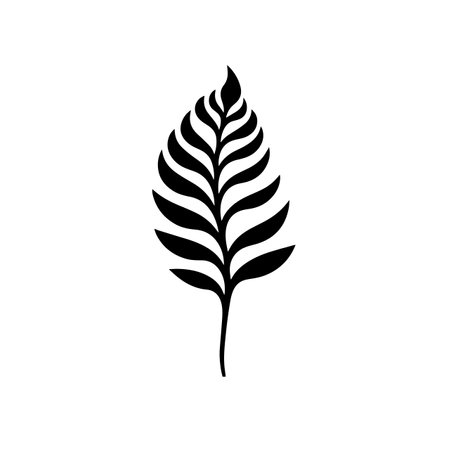 Flourishing Fern logo vector illustration. Flourishing Fern vector Icon and Sign.のイラスト素材