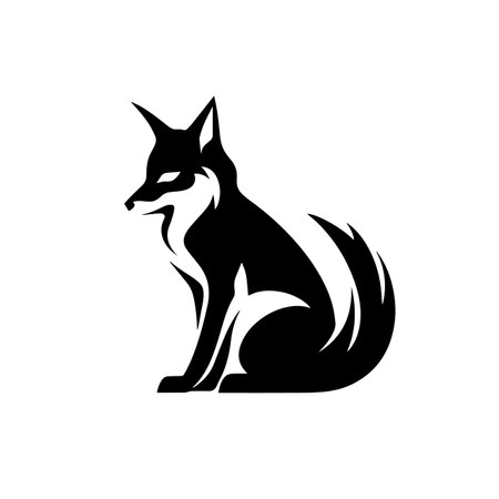 Fox logo vector illustration. Fox vector Icon and Sign.のイラスト素材