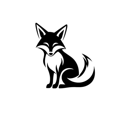 Fox logo vector illustration. Fox vector Icon and Sign.のイラスト素材