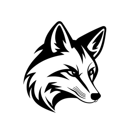 Fox logo vector illustration. Fox vector Icon and Sign.のイラスト素材