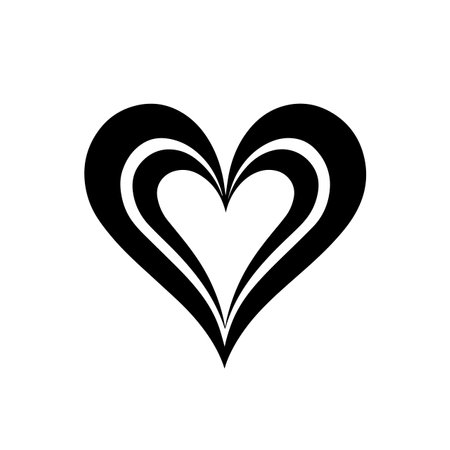 Harmonious Heart logo vector illustration. Harmonious Heart vector Icon and Sign.のイラスト素材