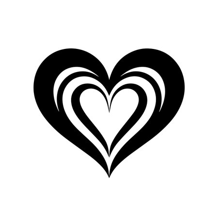 Harmonious Heart logo vector illustration. Harmonious Heart vector Icon and Sign.のイラスト素材