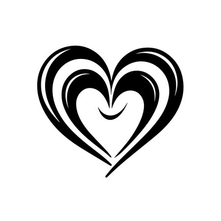 Harmonious Heart logo vector illustration. Harmonious Heart vector Icon and Sign.のイラスト素材