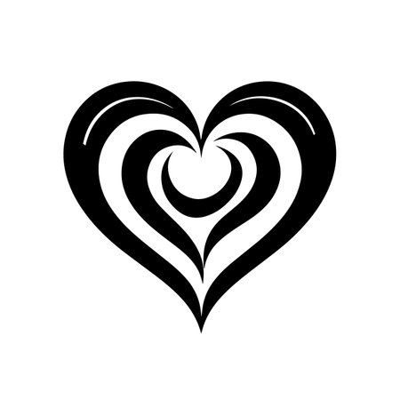 Harmonious Heart logo vector illustration. Harmonious Heart vector Icon and Sign.のイラスト素材
