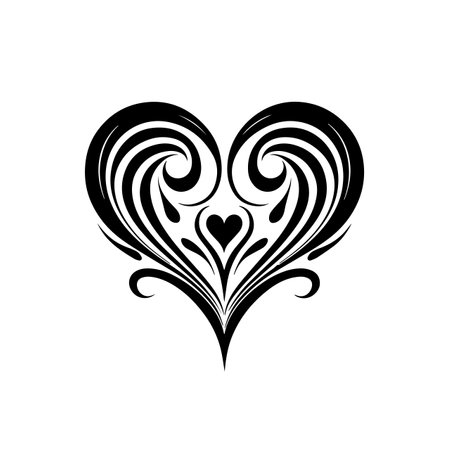 Harmonious Heart logo vector illustration. Harmonious Heart vector Icon and Sign.のイラスト素材
