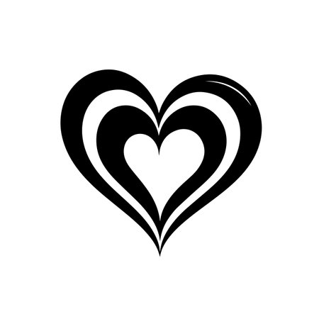 Harmonious Heart logo vector illustration. Harmonious Heart vector Icon and Sign.のイラスト素材