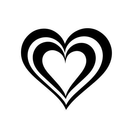 Harmonious Heart logo vector illustration. Harmonious Heart vector Icon and Sign.のイラスト素材