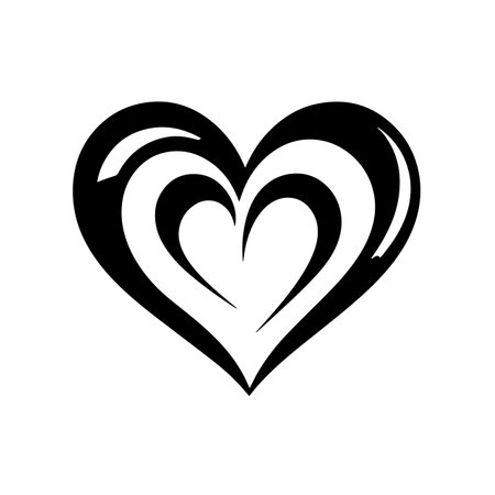 Harmonious Heart logo vector illustration. Harmonious Heart vector Icon and Sign.のイラスト素材