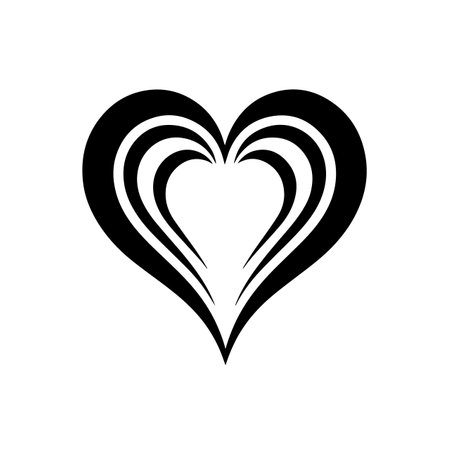 Harmonious Heart logo vector illustration. Harmonious Heart vector Icon and Sign.のイラスト素材