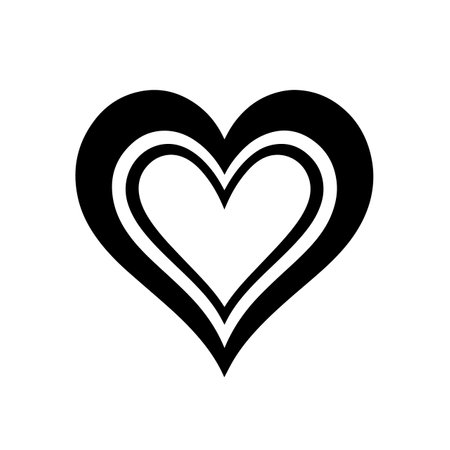 Heart logo vector illustration. Heart vector Icon and Sign.のイラスト素材