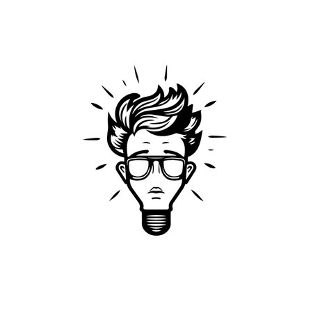 Idea logo vector illustration. Idea vector Icon and Sign.のイラスト素材