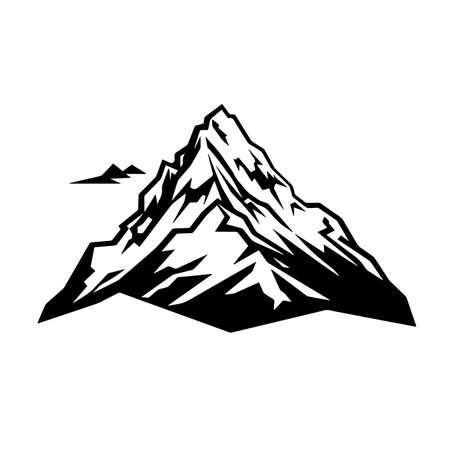 Majestic Mountain logo vector illustration. Majestic Mountain vector Icon and Sign.のイラスト素材