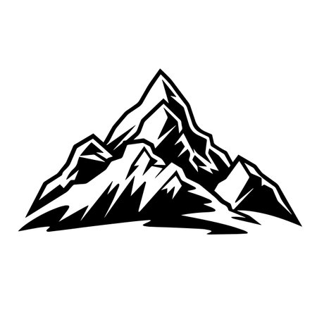 Majestic Mountain logo vector illustration. Majestic Mountain vector Icon and Sign.のイラスト素材