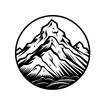 Majestic Mountain logo vector illustration. Majestic Mountain vector Icon and Sign.のイラスト素材
