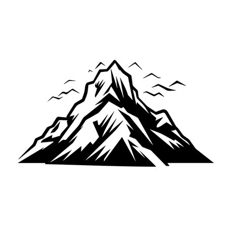 Majestic Mountain logo vector illustration. Majestic Mountain vector Icon and Sign.のイラスト素材
